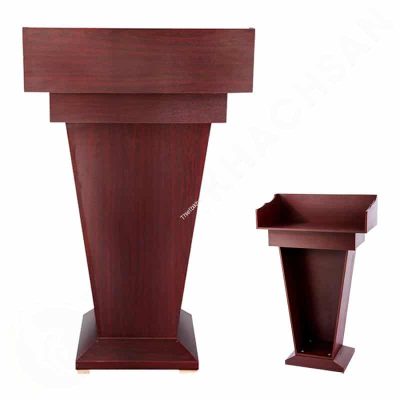 Bục phát biểu gỗ công nghiệp màu đỏ PB5201