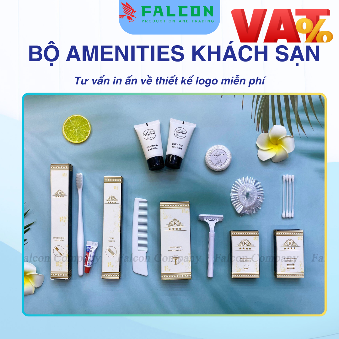 Bộ amenities khách sạn.