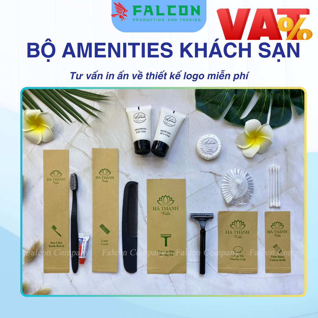 Bộ amenities khách sạn.