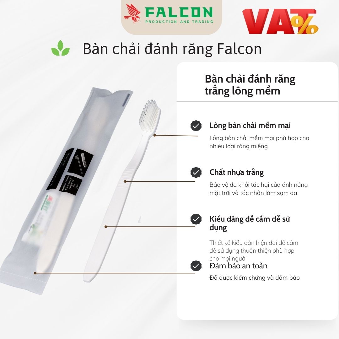 bàn chải khách sạn Falcon