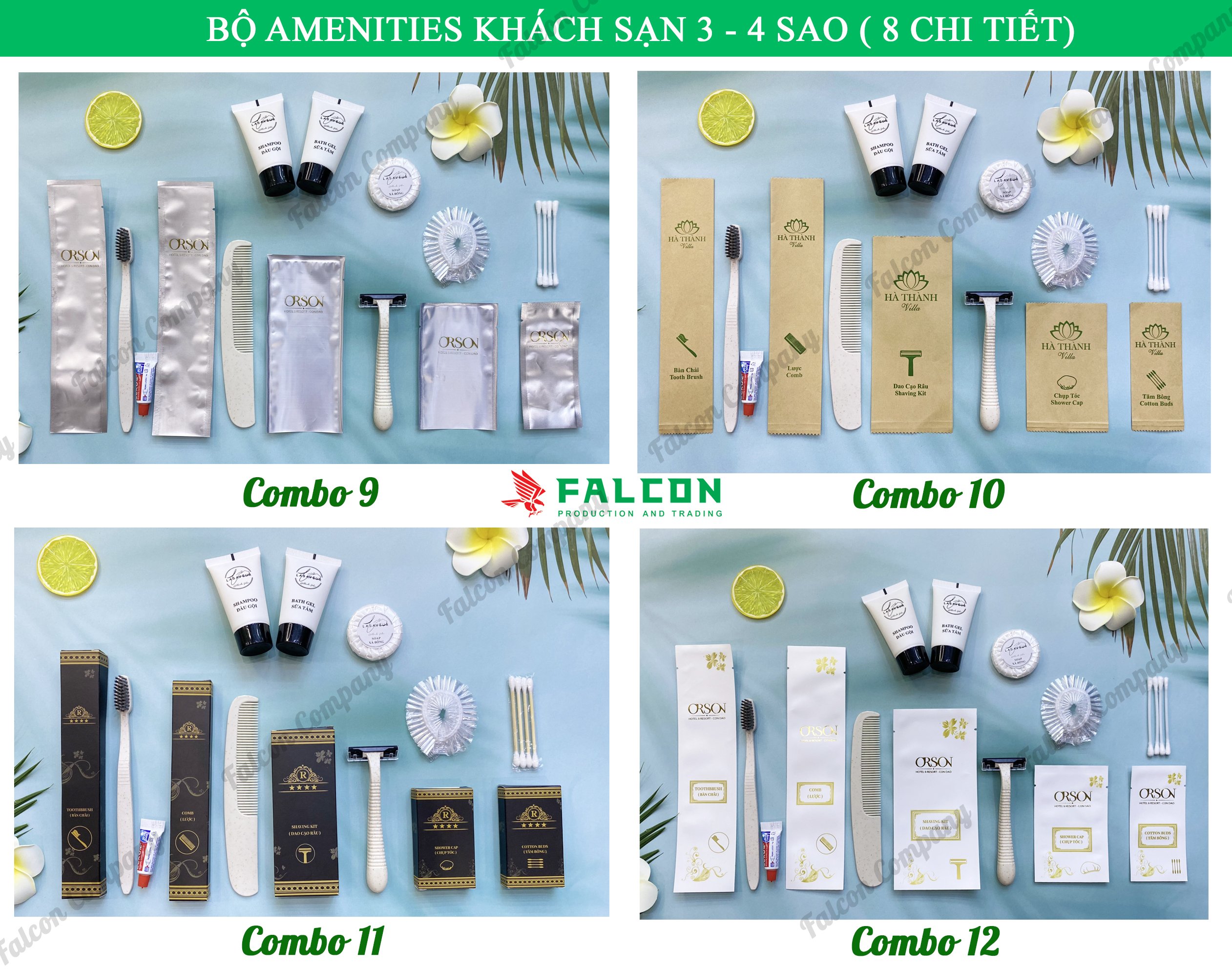 Combo Amenities khách sạn cao cấp hcm