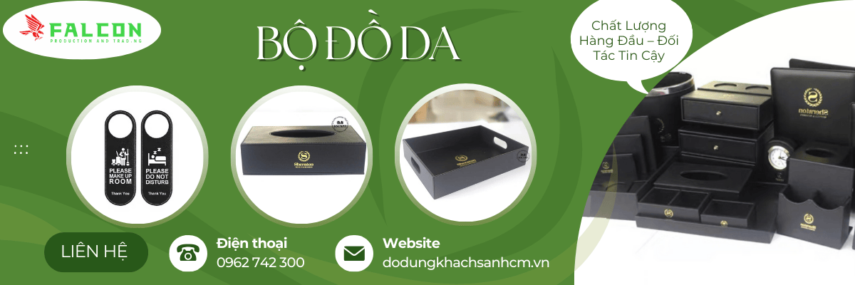 chuyên sản xuất đồ da cho khách sạn