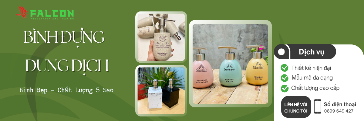 Bình đựng dầu gội sữa tắm khách sạn