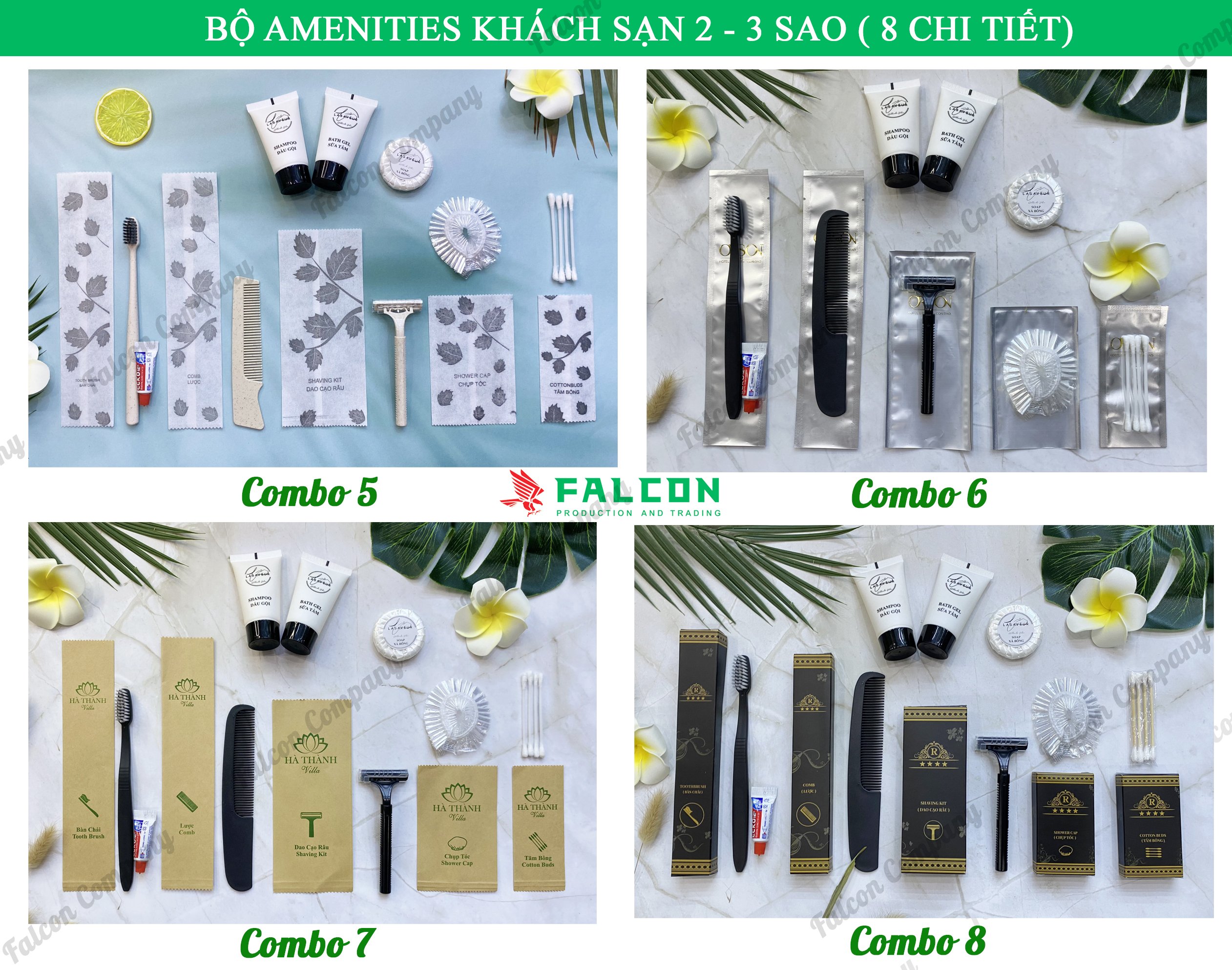 bộ amenities khách sạn 2-3 sao hcm