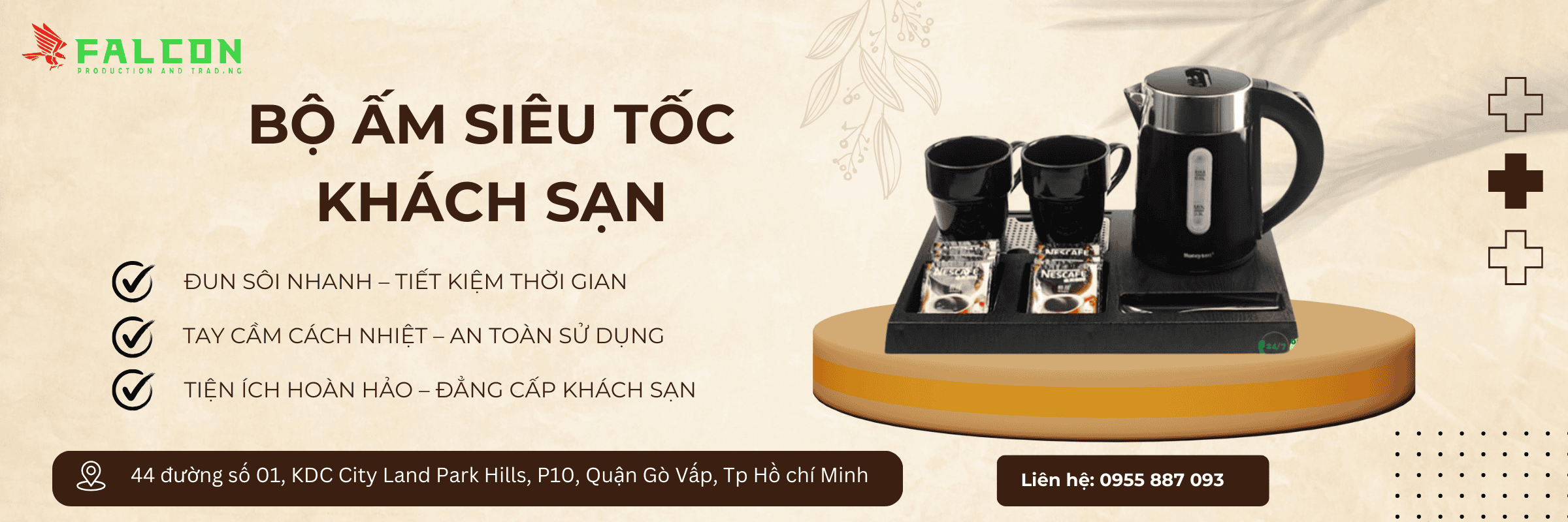 cung cấp bộ ấm siêu tốc gia rẻ cho khách sạn