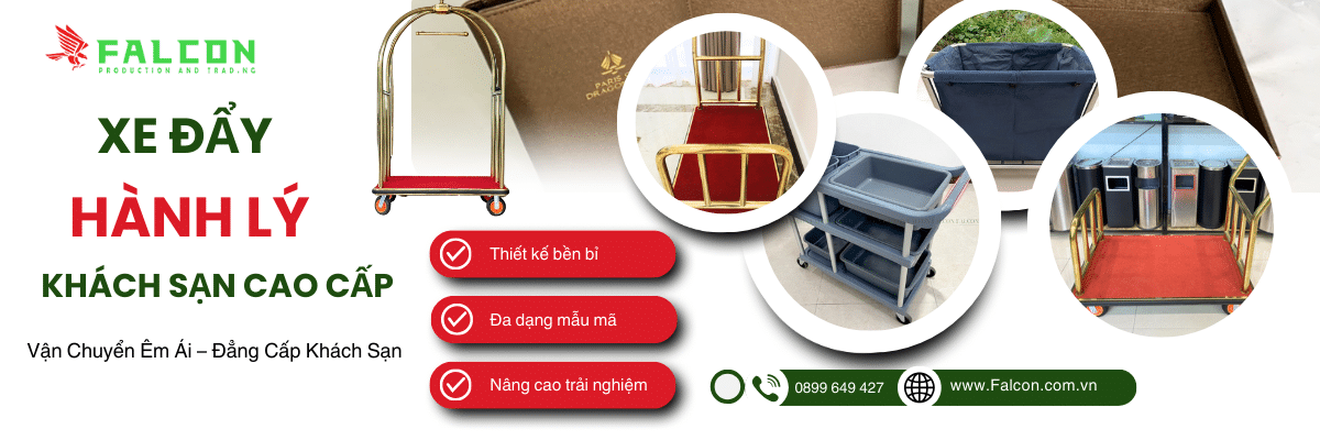 cung cấp xe đẩy hành lý dành cho khách sạn