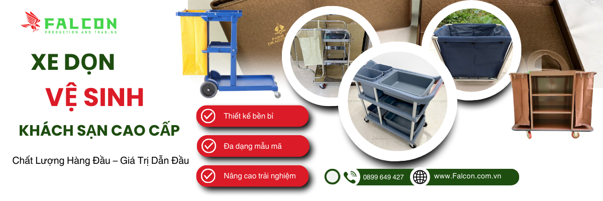 cung cấp xe dọn vệ sinh danh cho khách sạ, nhà hàng