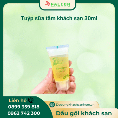 Tuýp sữa tắm khách sạn 30ml vàng