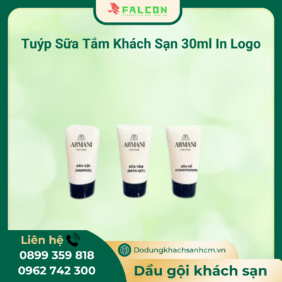 Tuýp Sữa Tắm Khách Sạn 30ml In Logo