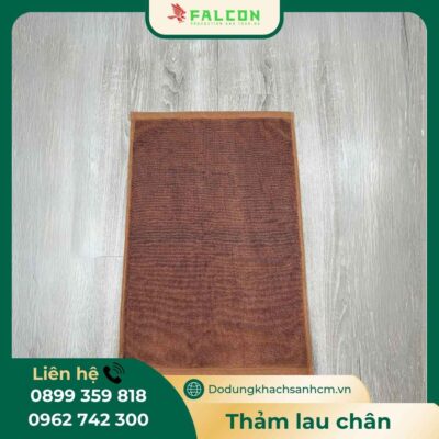 khăn lau chân màu trơn khách sạn