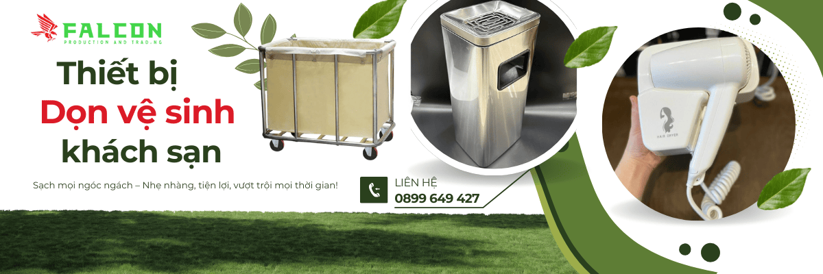 cung cấp các thiết bị dọn vệ sinh cho khách sạn