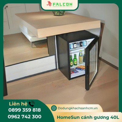 Tủ mát khách sạn HomeSun cánh kính 40 lít