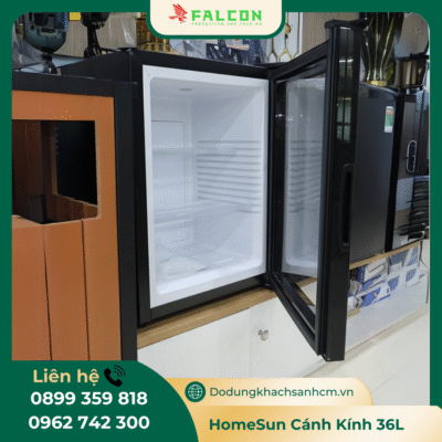 Tủ mát khách sạn HomeSun cánh kính 36 lít