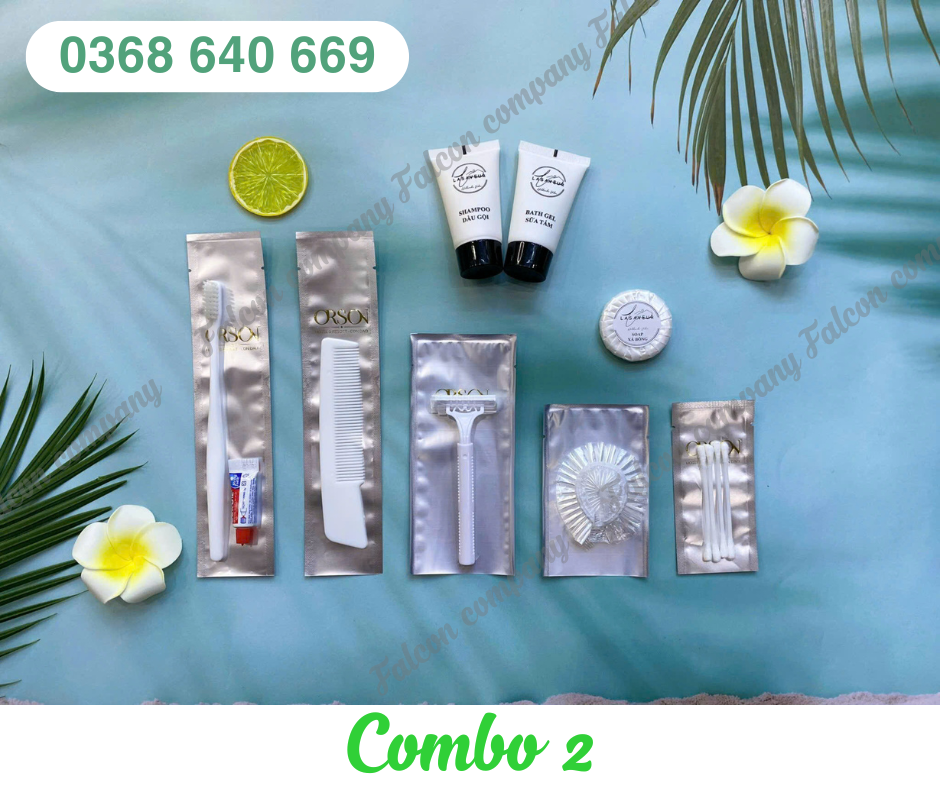 bộ amenities đóng túi màng nhôm dành cho khách sạn