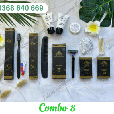 Bộ amenities đen mờ cao cấp cho khách sạn
