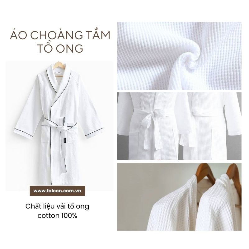 Áo choàng tắm tổ ong khách sạn hcm