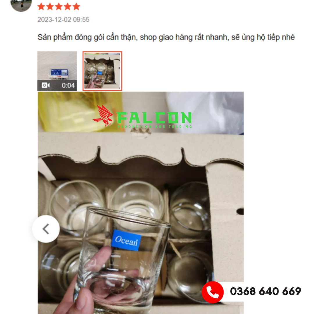 Cốc uống nước giá rẻ cho khách sạn