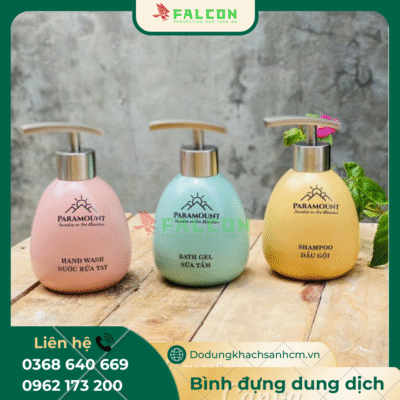 Bình đựng dung dịch khách sạn gốm sứ giá rẻ