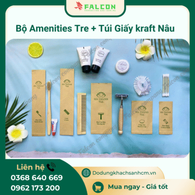 Bộ amenities tre thân thiện môi trường khách sạn