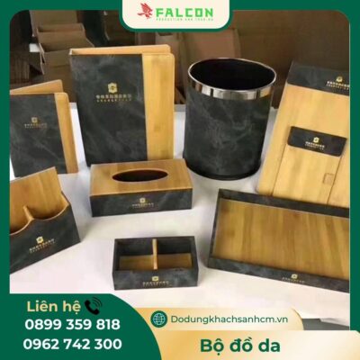 Bộ đồ da giả gỗ khách sạn