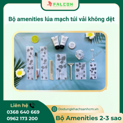 Bộ amenities khách sạn đóng túi vải không dệt
