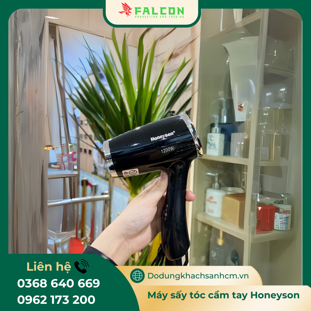 may-say-toc-cam-tay-khach-san-cho-khach-san Máy sấy tóc Honeyson khách sạn