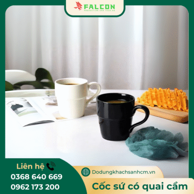 Cốc sứ uống nước dành cho khách sạn