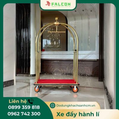 Xe đẩy hành lý khách sạn lồng chim