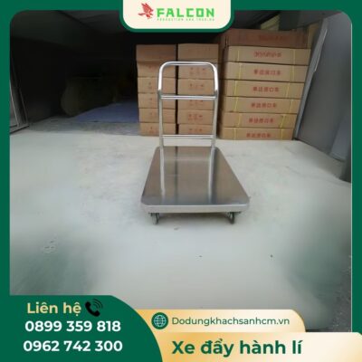 Xe đẩy hành lý inox