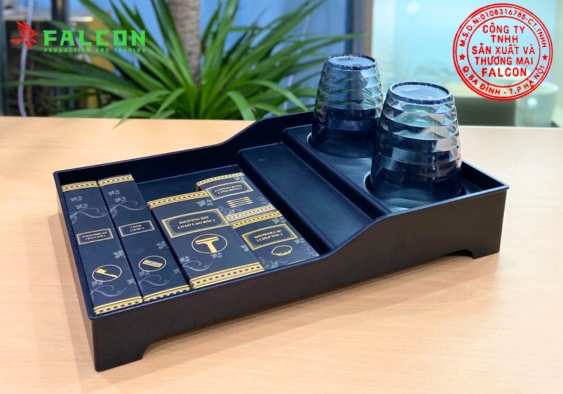 Khay đựng đồ tiêu hao úp cốc cho khách sạn