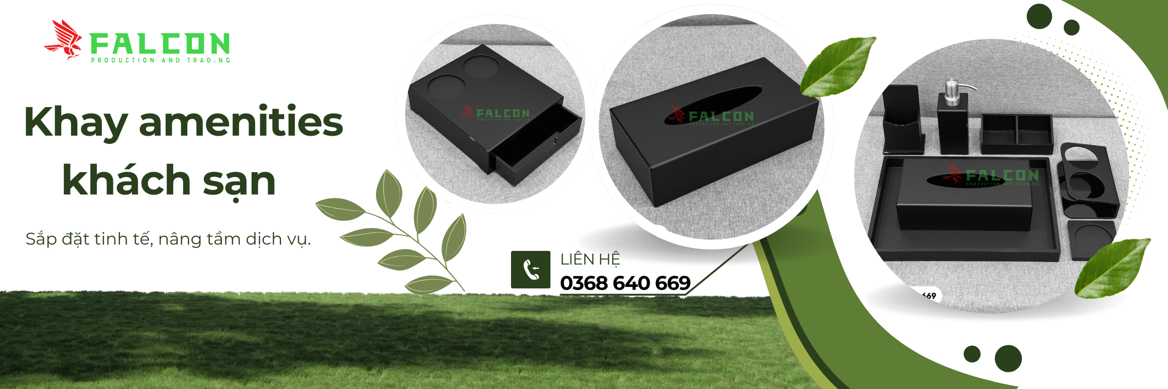 Khay amenities đựng đồ cho khách sạn