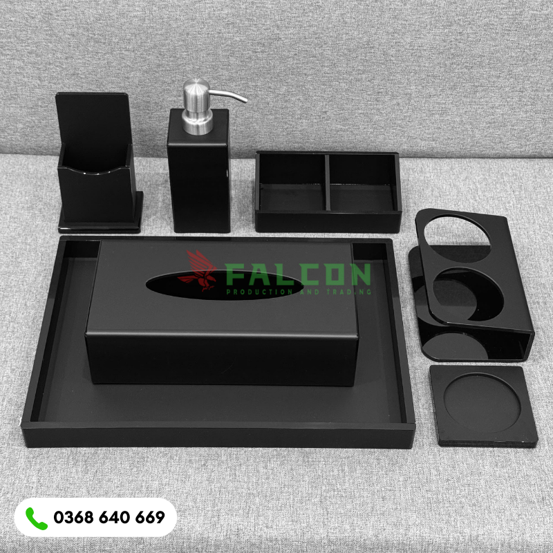 Khay acrylic cao cấp cho khách sạn