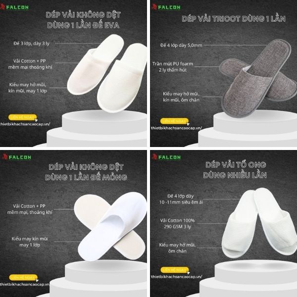 Dép khách sạn thoải mái, dùng 1 lần