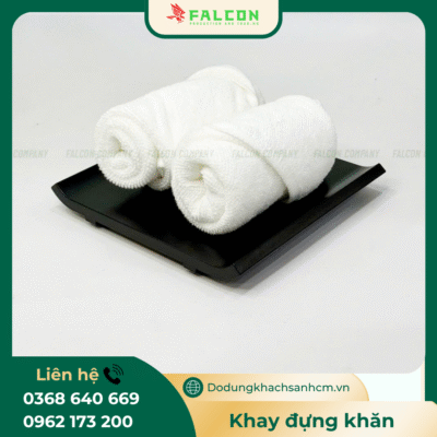 Khay đựng khăn lau tay khách sạn
