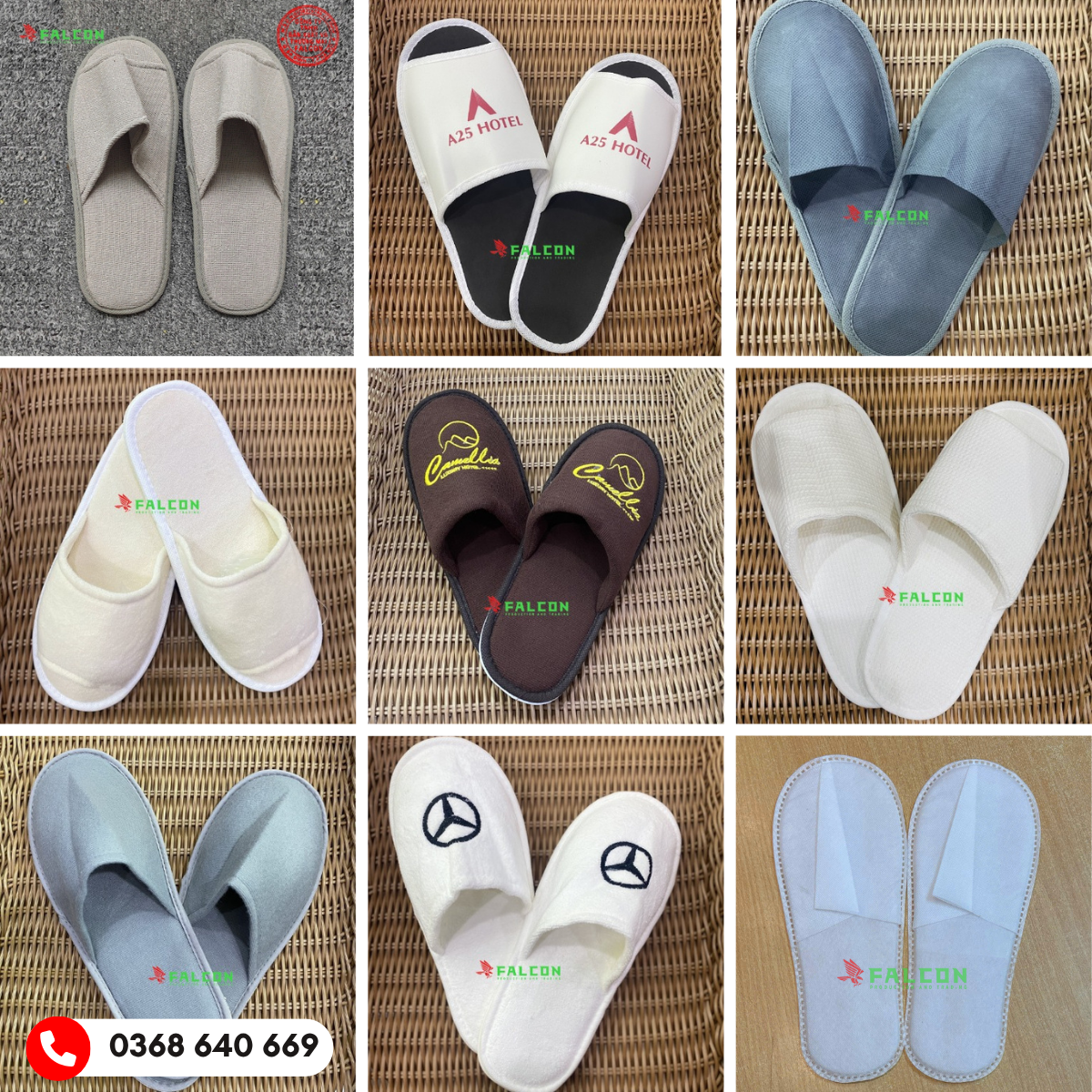 Dép đi trong phòng khách sạn