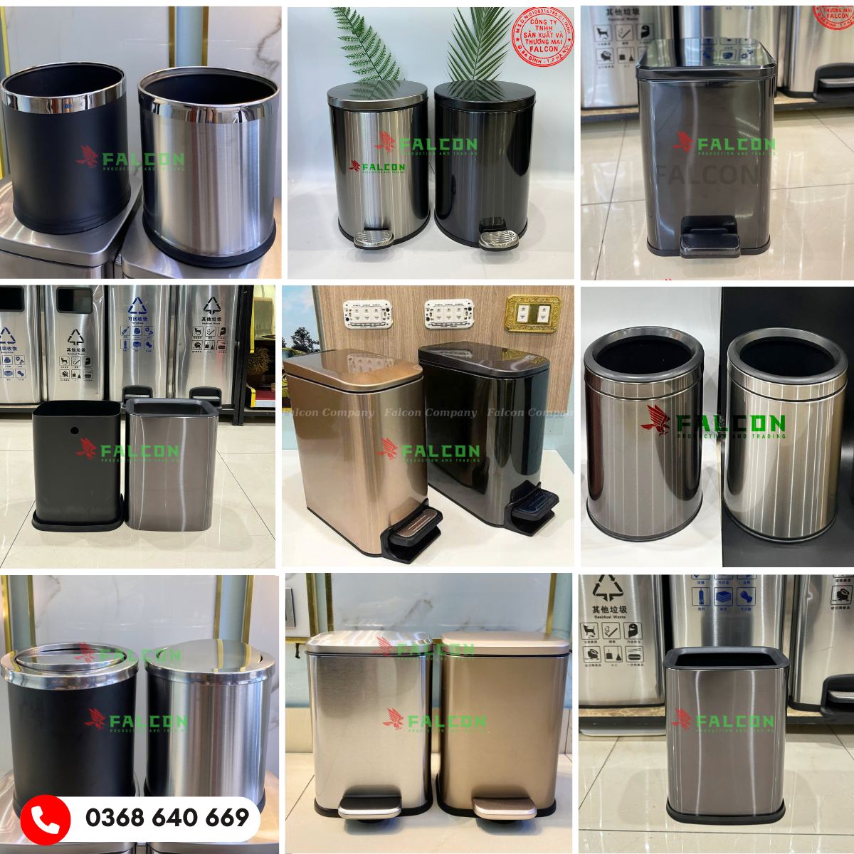 Thùng rác khách sạn hay dùng